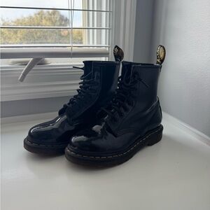 Dr. Martens Shiny Black Boots